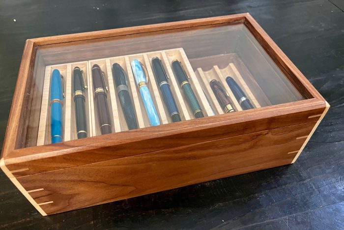 Noble humidors -- finished custom built fountain pen case for AnalogMinded